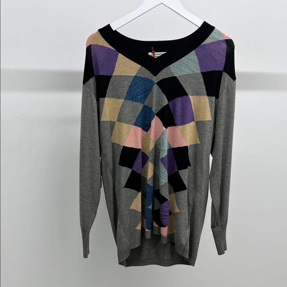 Aldo Martins Gray V-Neck Sweater